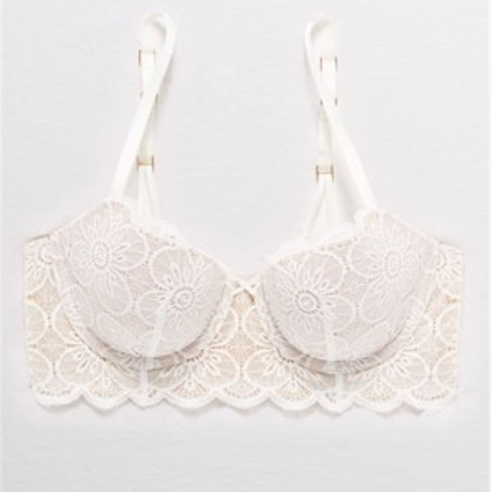 Aerie Real Power Balconette Lightly Lined Bra